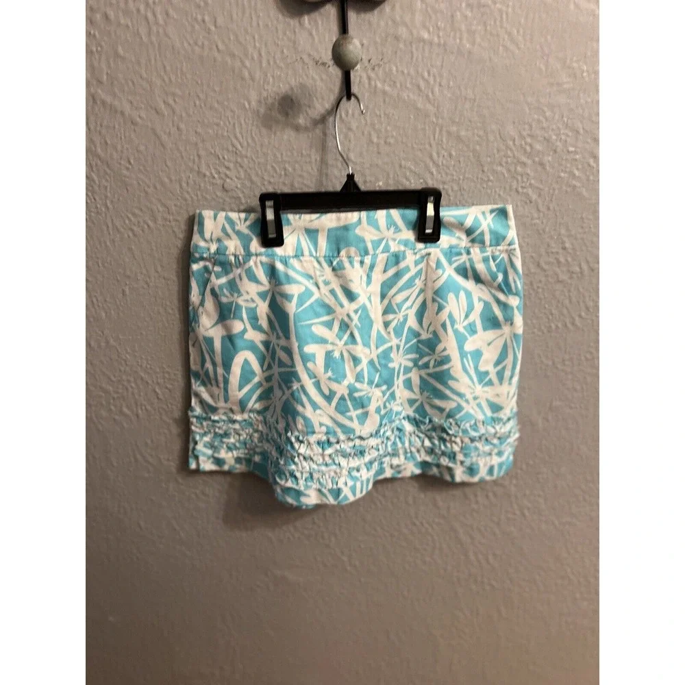 Lilly Pulitzer Women's Blue & White‎ Skort  Print Size 0